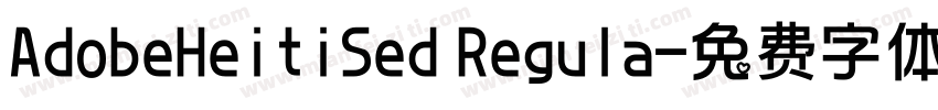 AdobeHeitiSed Regula字体转换